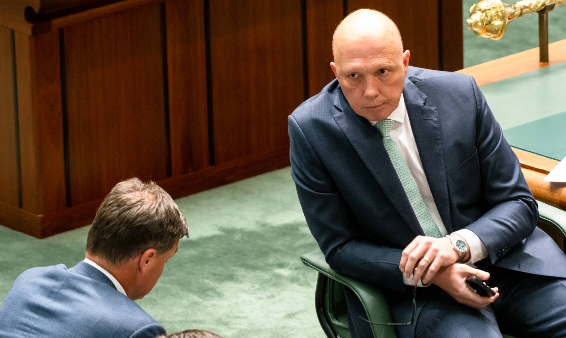 Peter Dutton is too divisive a figure to be Prime Minister. Picture by Elesa Kurtz