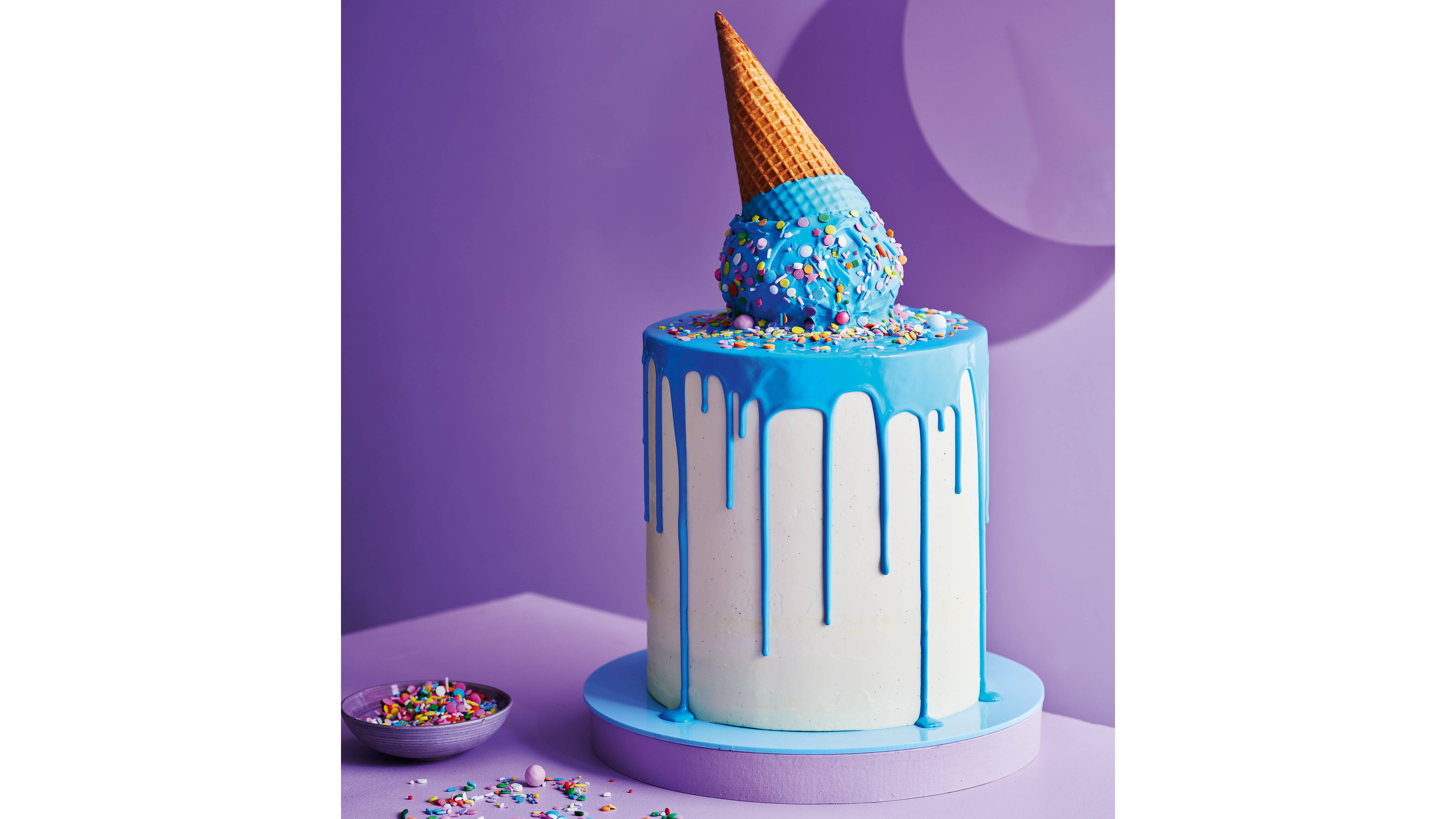 icecream drip sprinkle cake - Hayley Cakes and Cookies Hayley Cakes and  Cookies