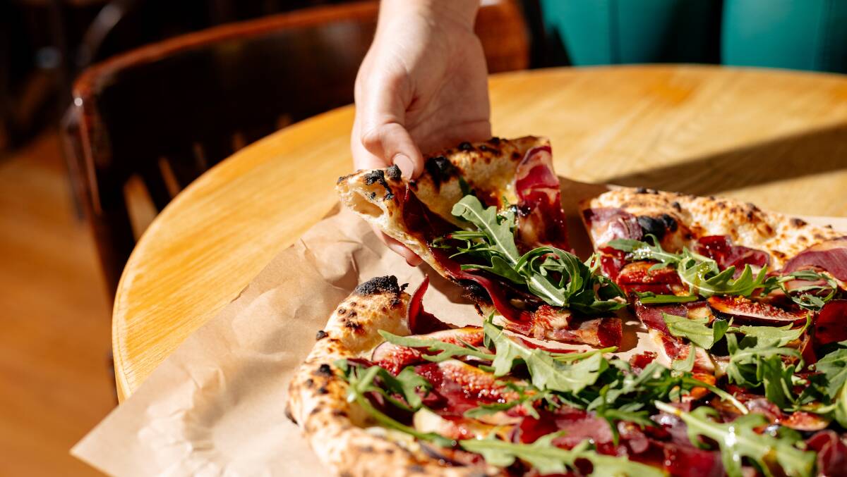 Pizza Artigiana has crafted a special pizza using kangaroo prosciutto from Poacher's Pantry. Picture by Ben Calverty