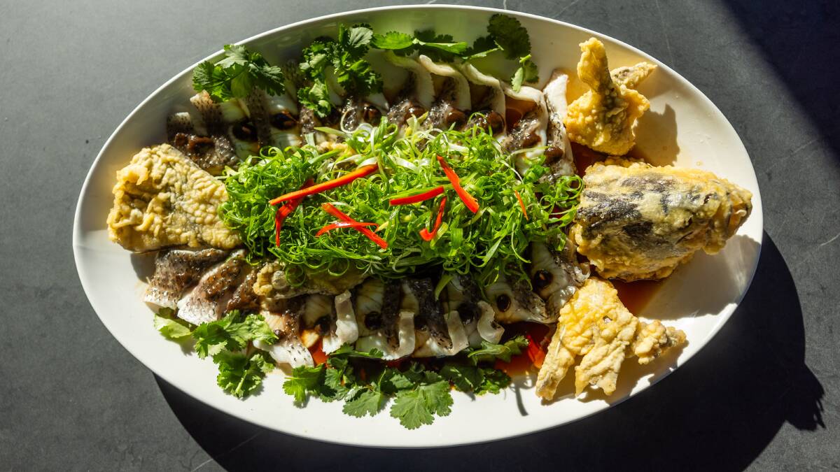 Josiah Li's favourite dish, steamed whole fish, is on the 30th anniversary special menu. Picture by Gary Ramage