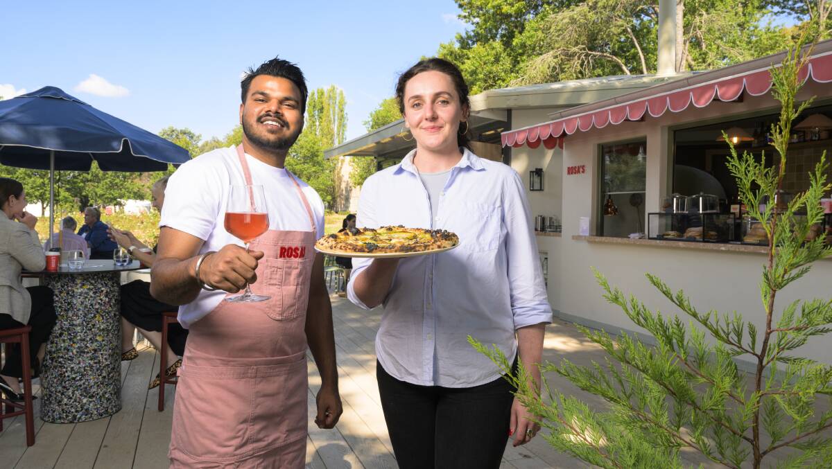 Jacqueline Kelly, venue manager and Prince Kumar, bar manager, at Rosas. Picture by Keegan Carroll