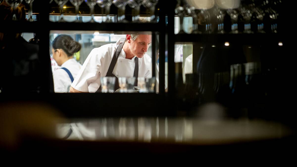 Ben Willis is the culinary director of Louis restaurant at the Realm precinct in Barton. Picture by Elesa Kurtz