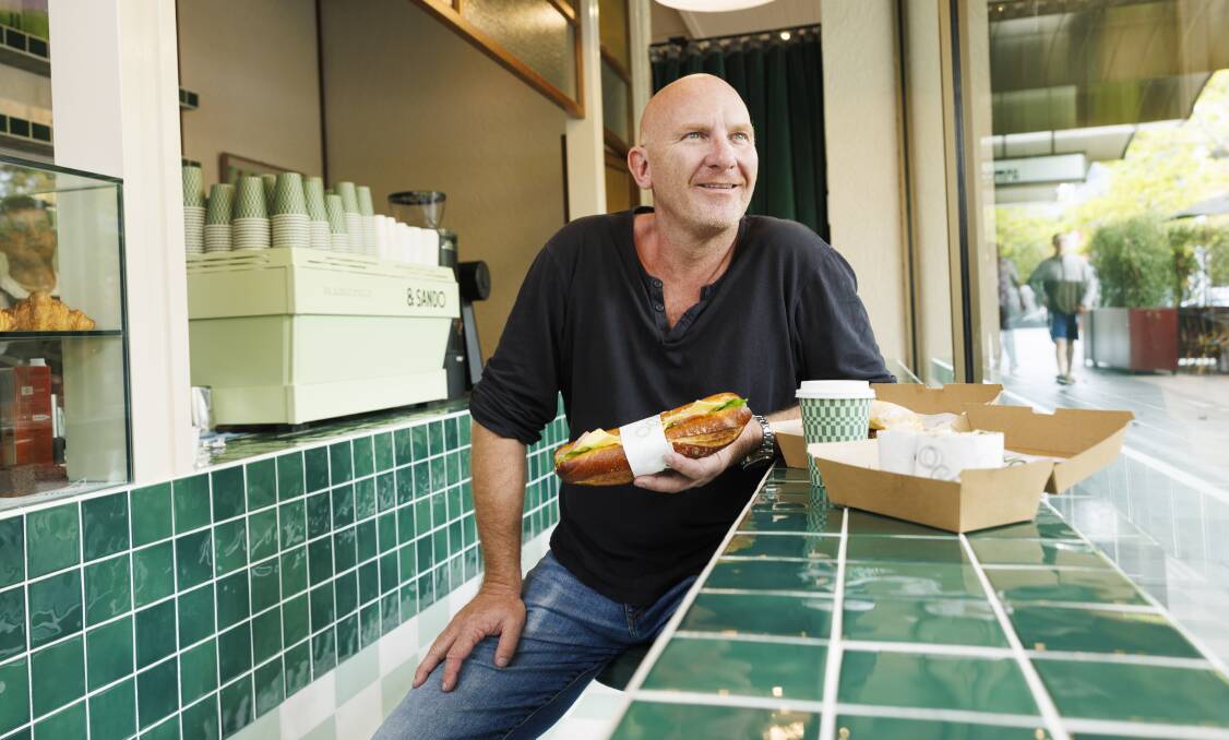 Matt Moran has opened the first of his new Canberra venues, &Sando. Picture by Keegan Carroll