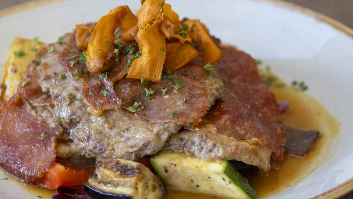 Veal saltimbocca. Picture by Gary Ramage