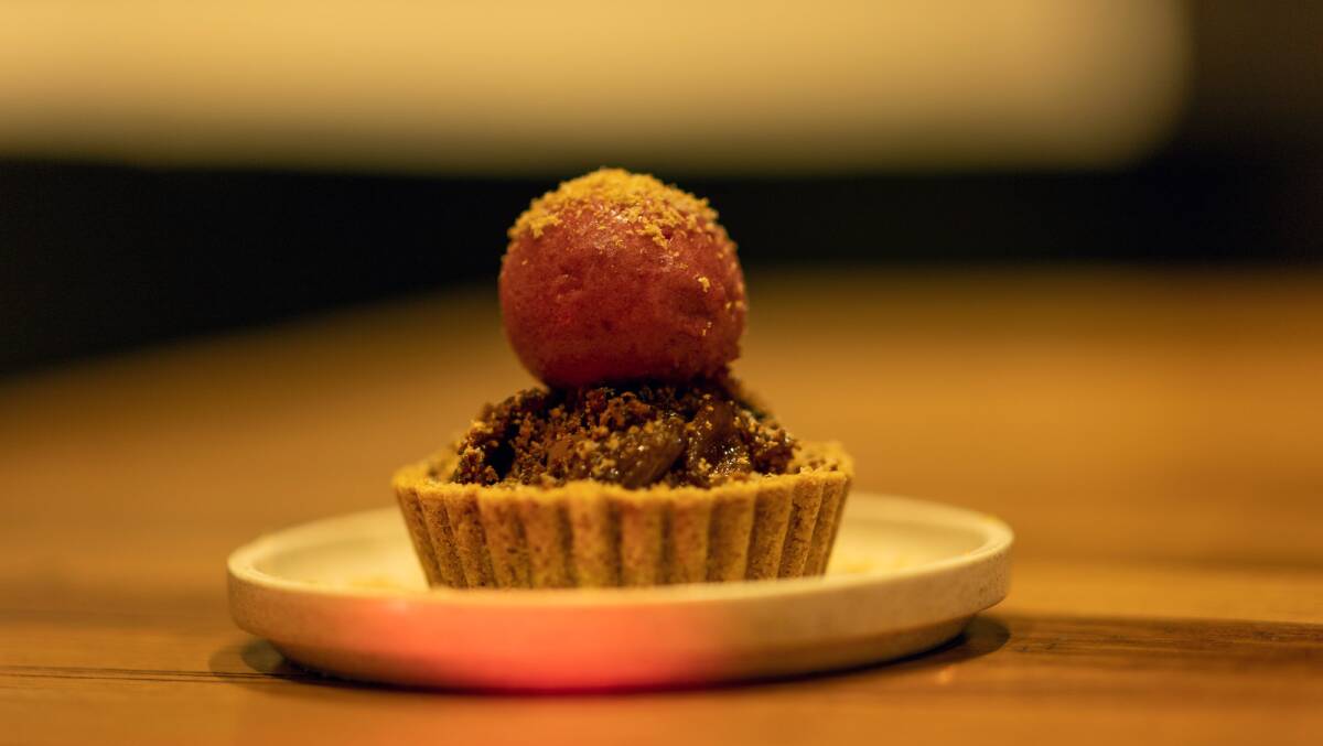 Terra's dark chocolate tart is a revelation. Picture by Gary Ramage