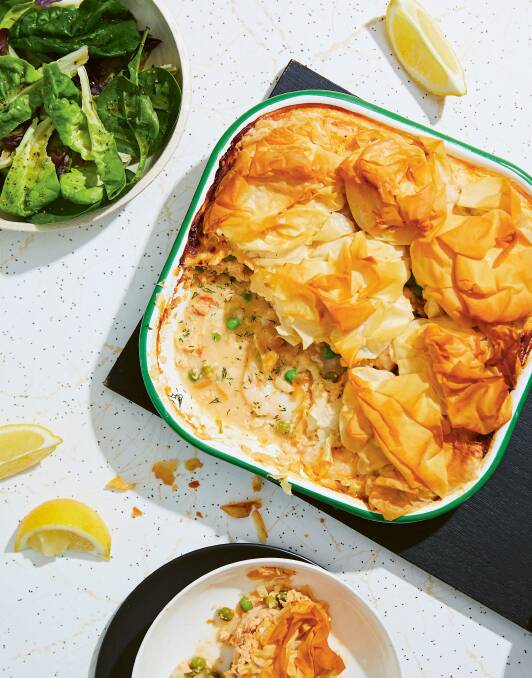 This filo fish pie just screams comfort. Picture by Cath Muscat