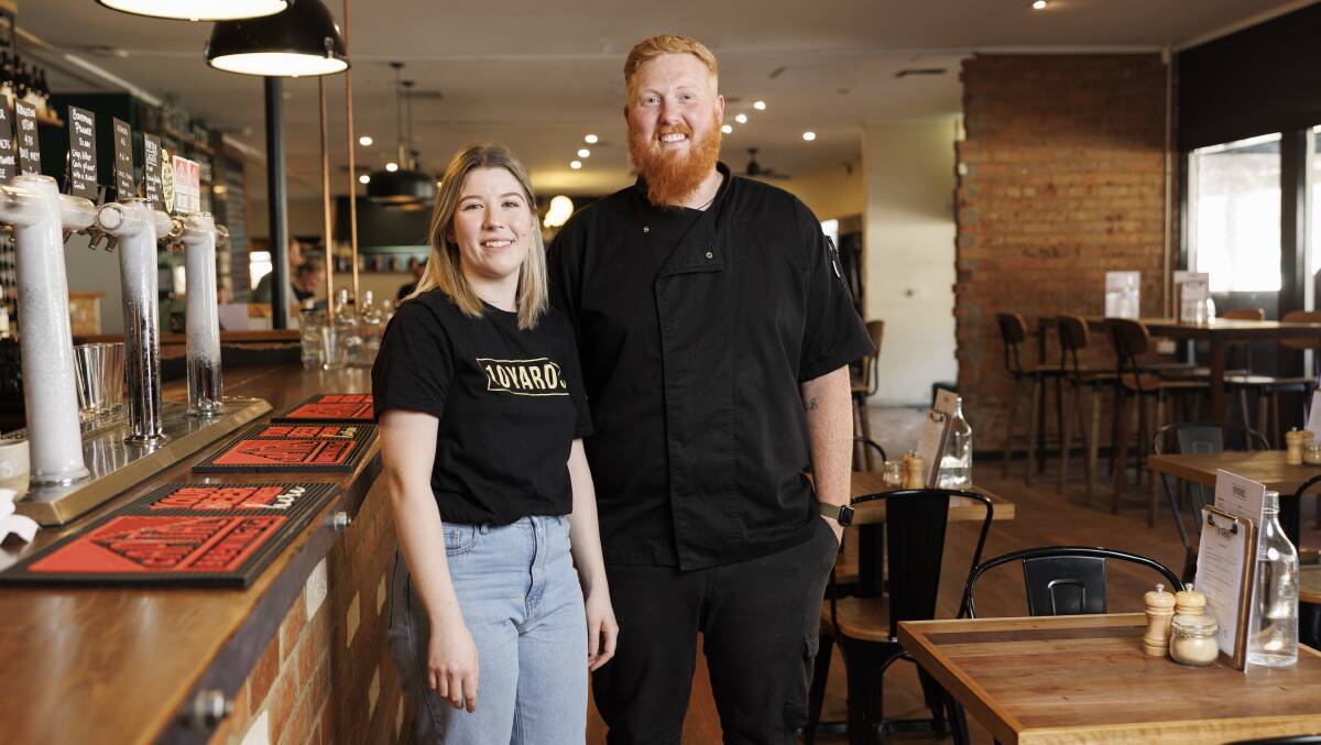Human resources manager Elise Peddle and chef Toby Peddle. Picture by Keegan Carroll