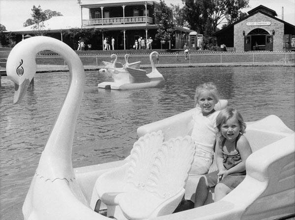 Clancy's at Canberry Fair in Watson competed with the swan rides. Picture by ACT Heritage Library