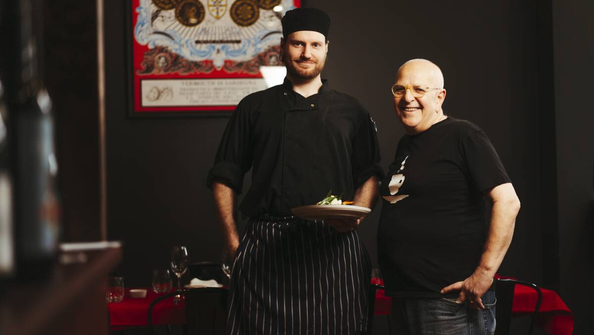 Head chef Jayson Walters and owner Tony Lo Terzo. Picture: Dion Georgopoulos