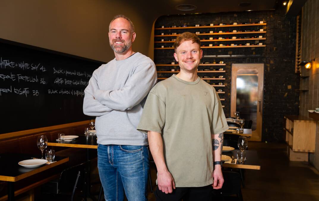 Owner Gus Armstrong and chef Lachlan Hunter. Picture by Elesa Kurtz