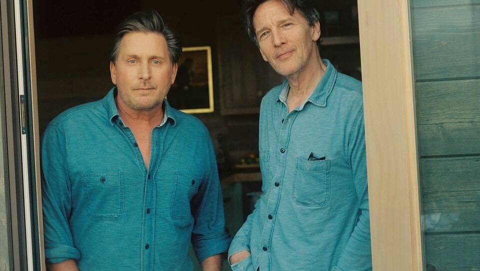Emilio Estevez and Andrew McCarthy, together after 30 years. Picture supplied