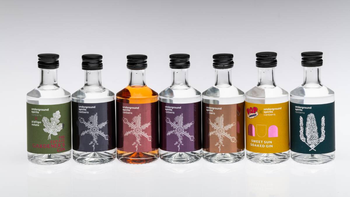 Underground Spirits have released a range of mini bottles. Picture by Paul Chapman, Mode Imagery