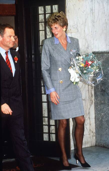 Princess Diana and Archer at a charity event in 1993. Picture Getty Images