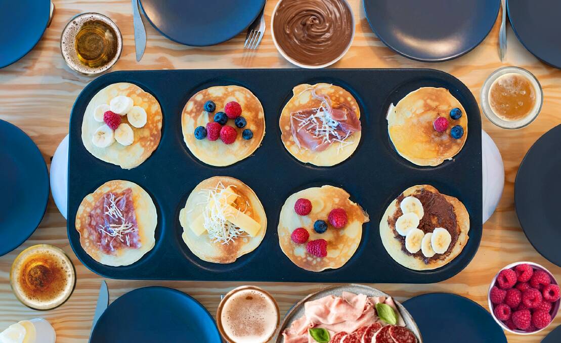 Pile your all-you-can-eat crepes high with whatever toppings you want. Picture supplied