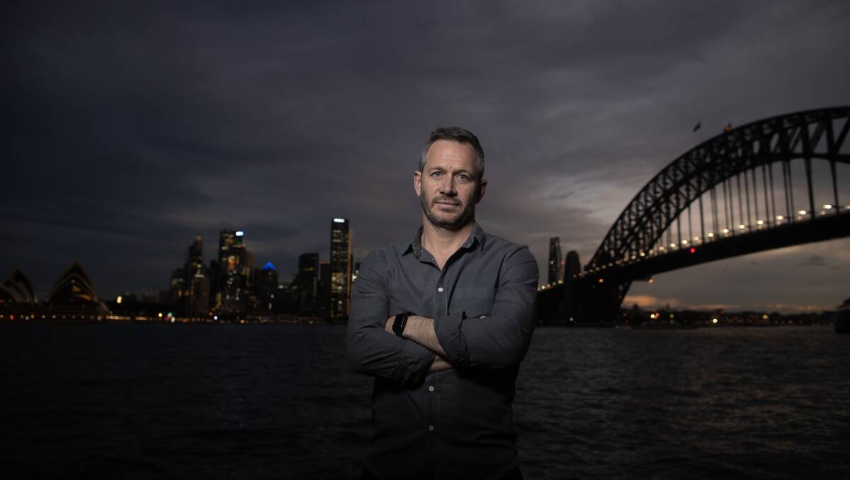 Tim Ayliffe's novels are set in Sydney, a city he loves and hates at the same time. Picture by Mike Bowers