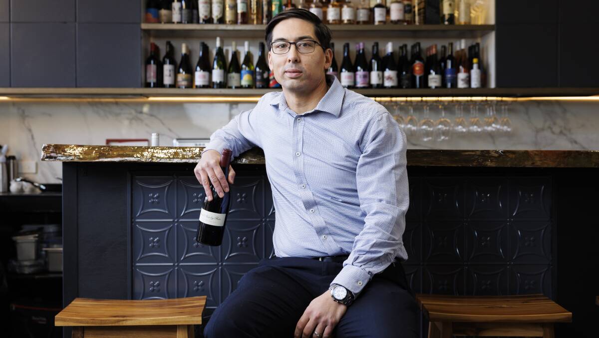 Chester Mok is opening Romanee, a new wine bar in Braddon. Picture by Keegan Carroll