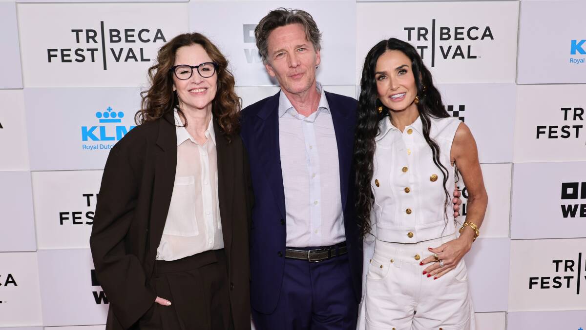 Ally Sheedy, Andrew McCarthy and Demi Moore at the Brats premiere during the 2024 Tribeca Festival. Picture Getty Images
