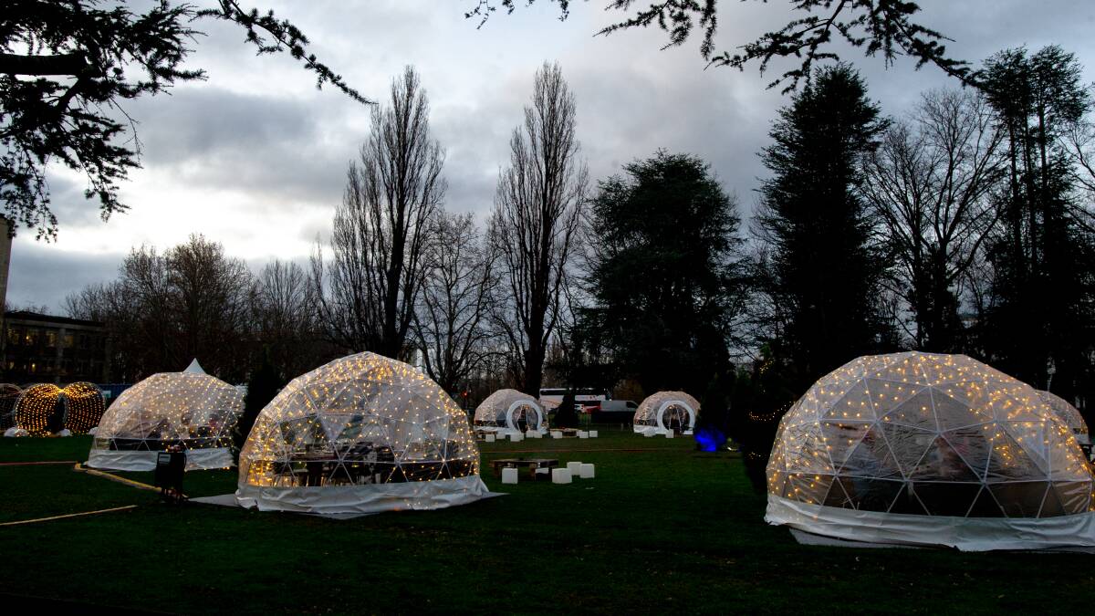 I love the idea of igloos like those at the Christmas in July festival. Picture: Elesa Kurtz.