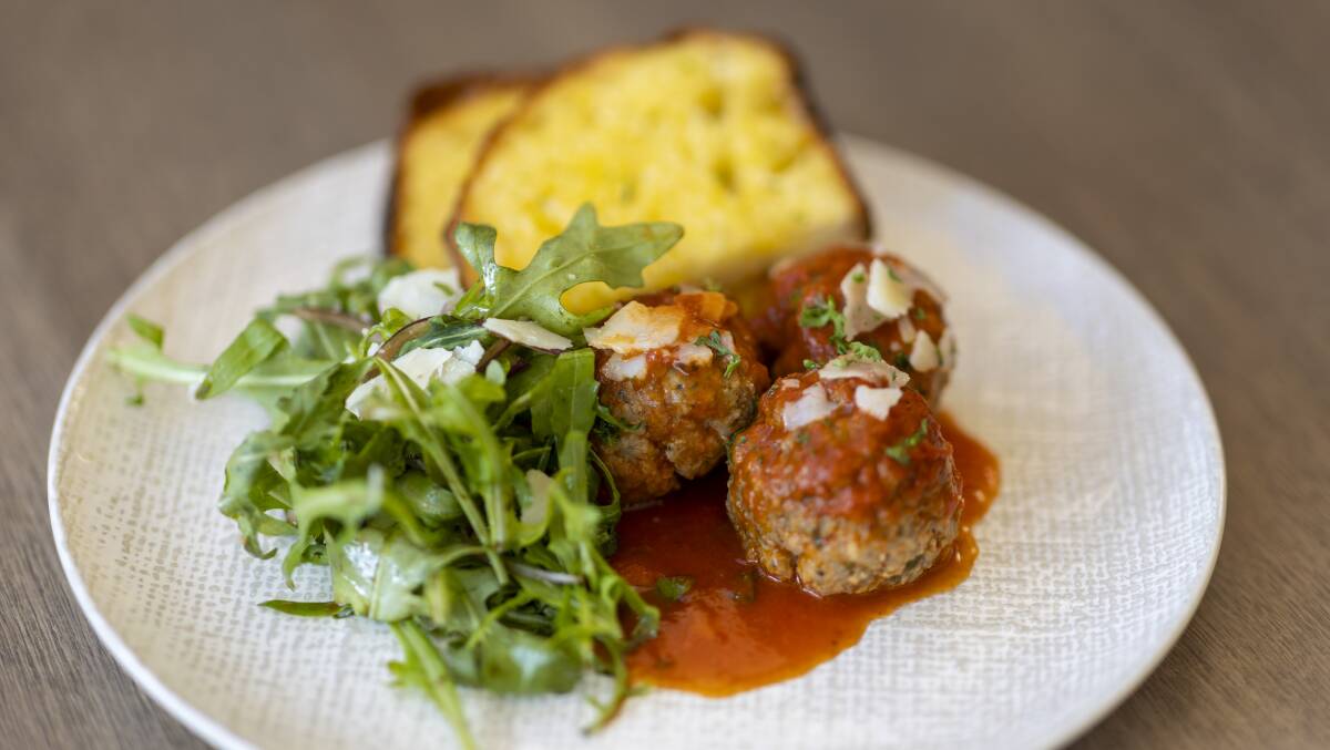 Meatballs with Napoletana sauce. Picture by Gary Ramage 