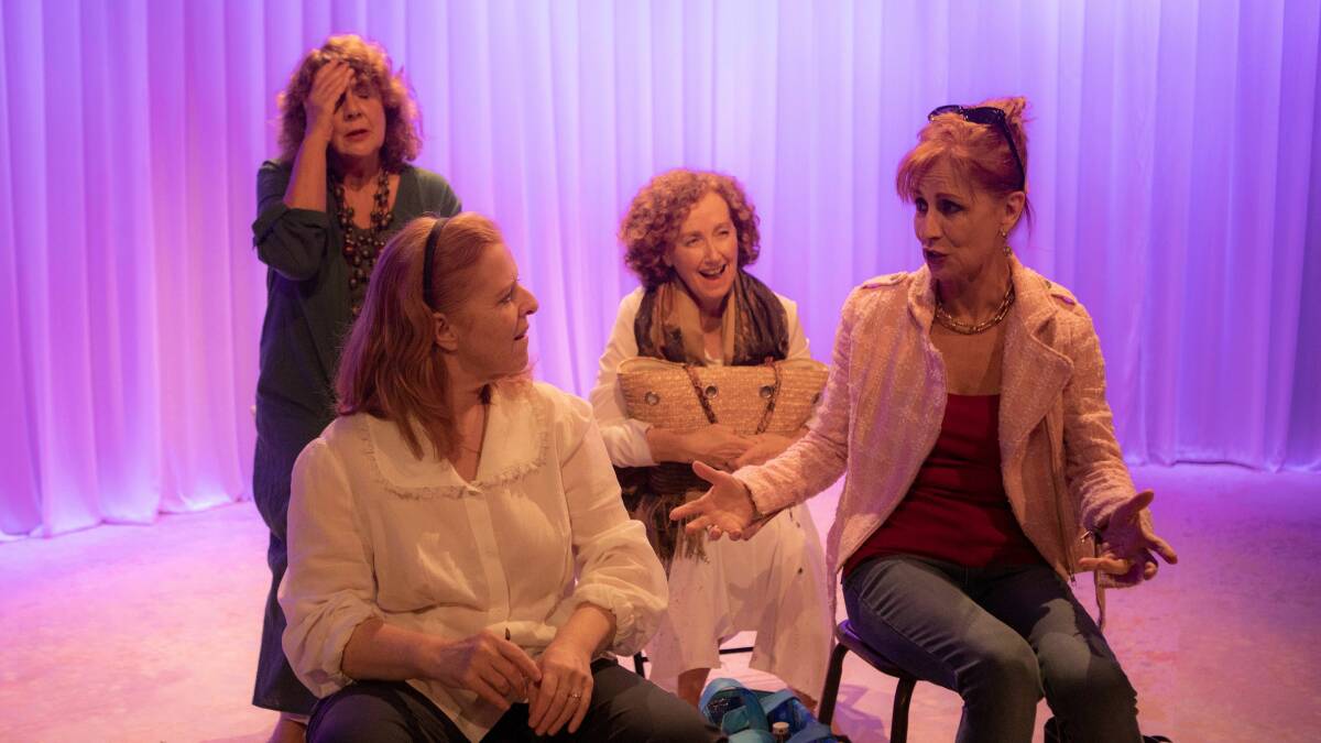 Di Adams, left, Katrina Foster, Di Smith and Helen O'Connor in Wild Thing. Picture supplied