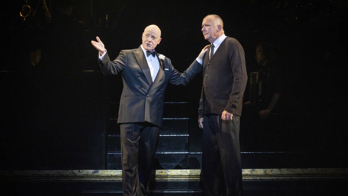 Anthony Warlow, left, and Peter Rowsthorn in Chicago. Picture by Jeff Busby