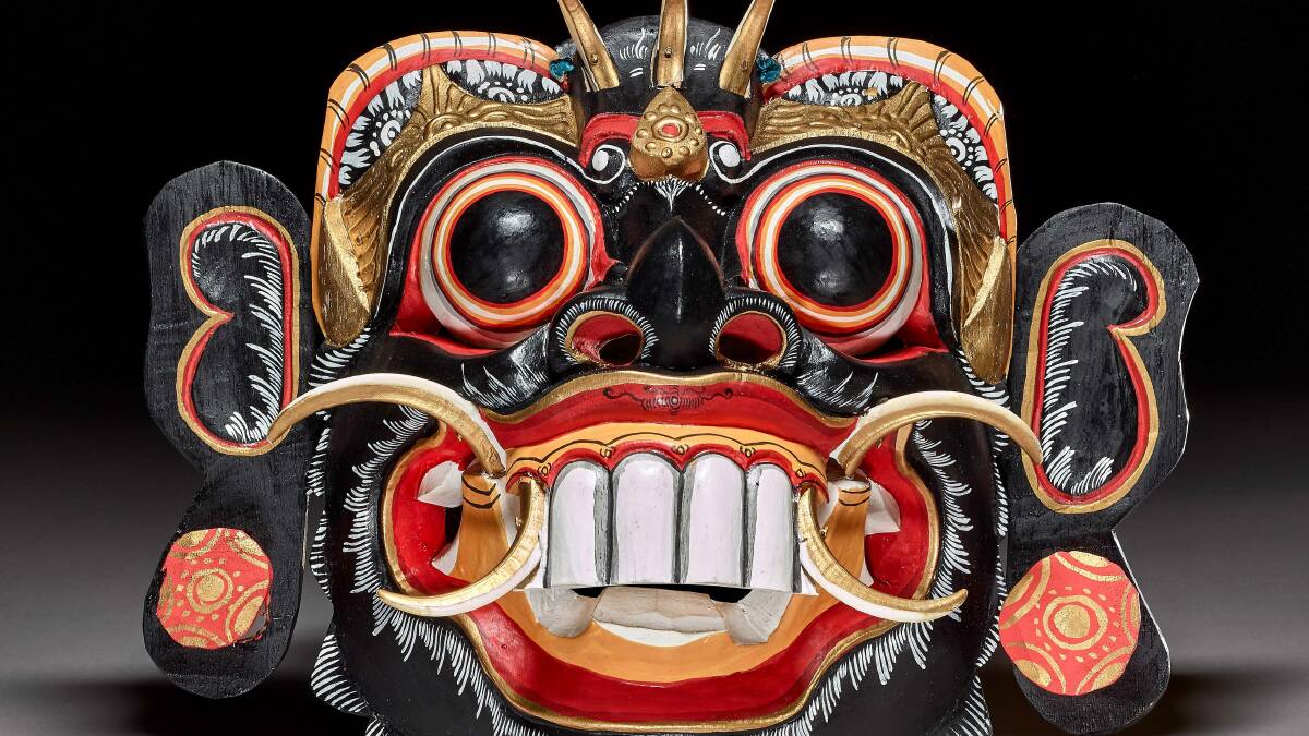 Rangda mask, Bali, Indonesia, about 1950 BC. Picture supplied