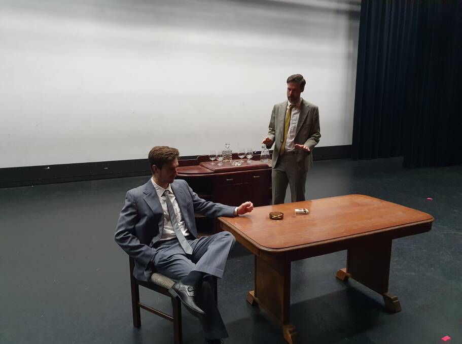 Damon Baudin, left and Christopher Samuel Carroll in Smokescreen. Picture: Supplied