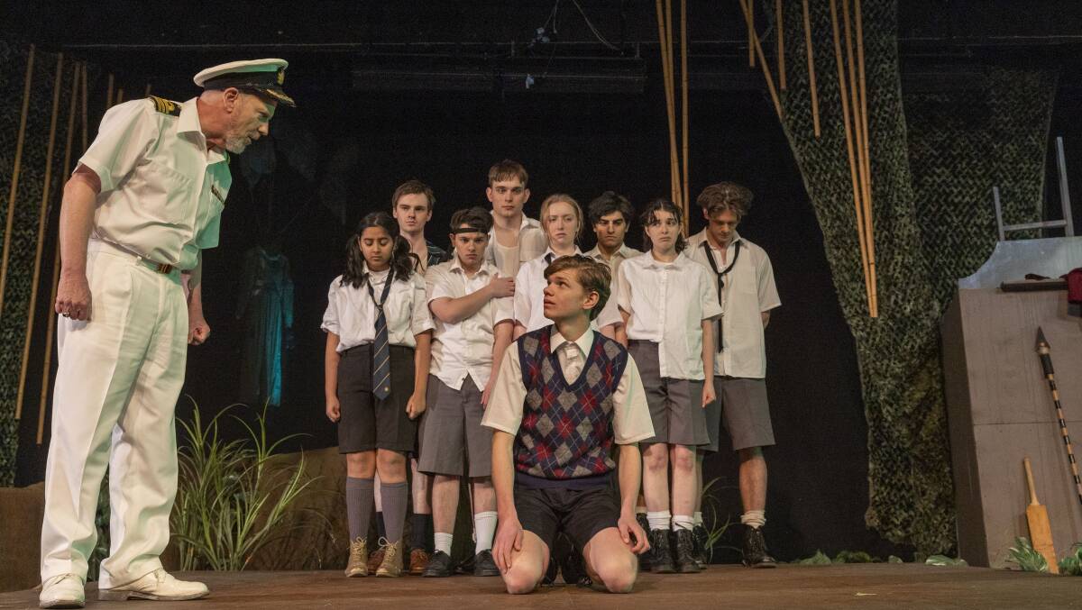 A scene from Canberra REP's production of Lord of the Flies. Picture by Gary Ramage