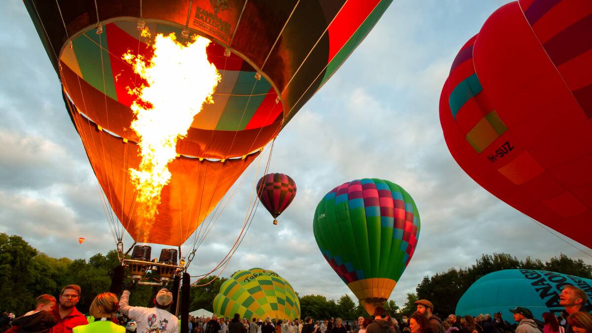 The Balloon Spectacular on Patrick White Lawns. Picture: Elesa Kurtz 