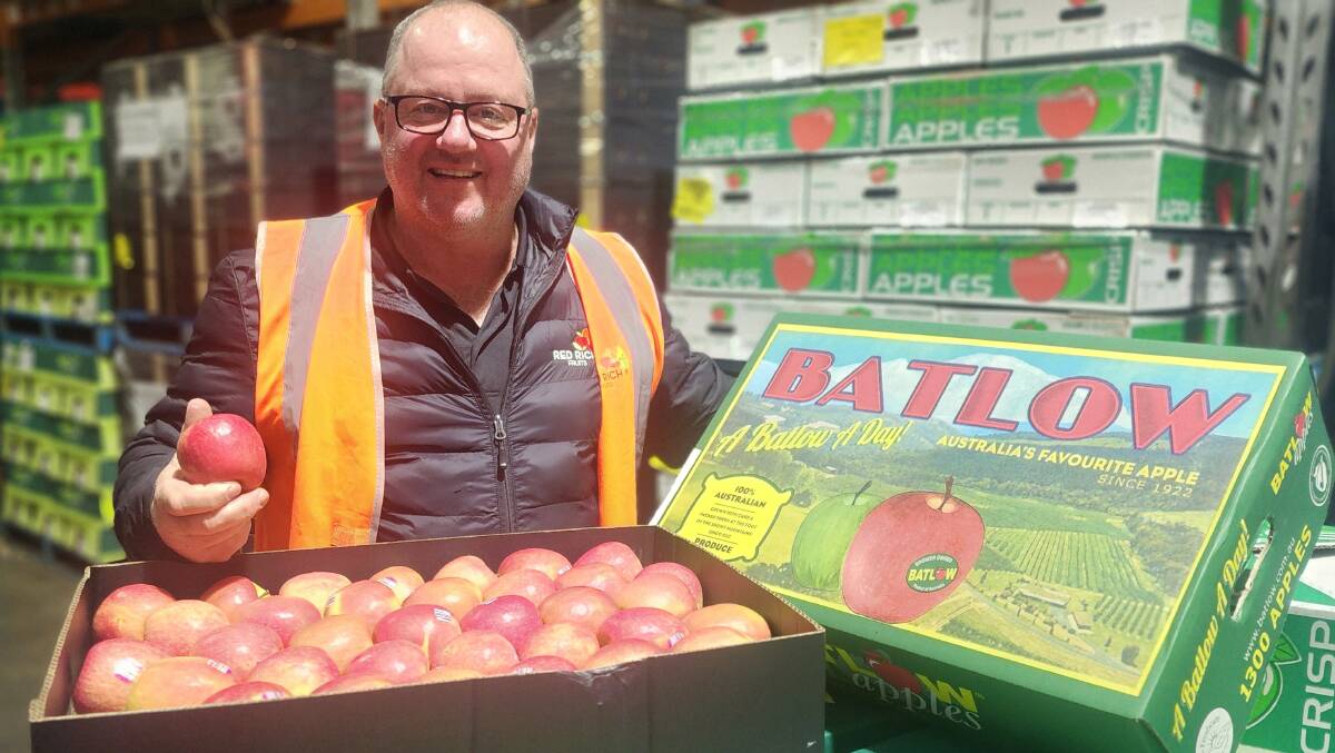 General Manager of Red Rich Fruits NSW Limited Dwayne Millard says replacing stickers will be expensive. Picture supplied 