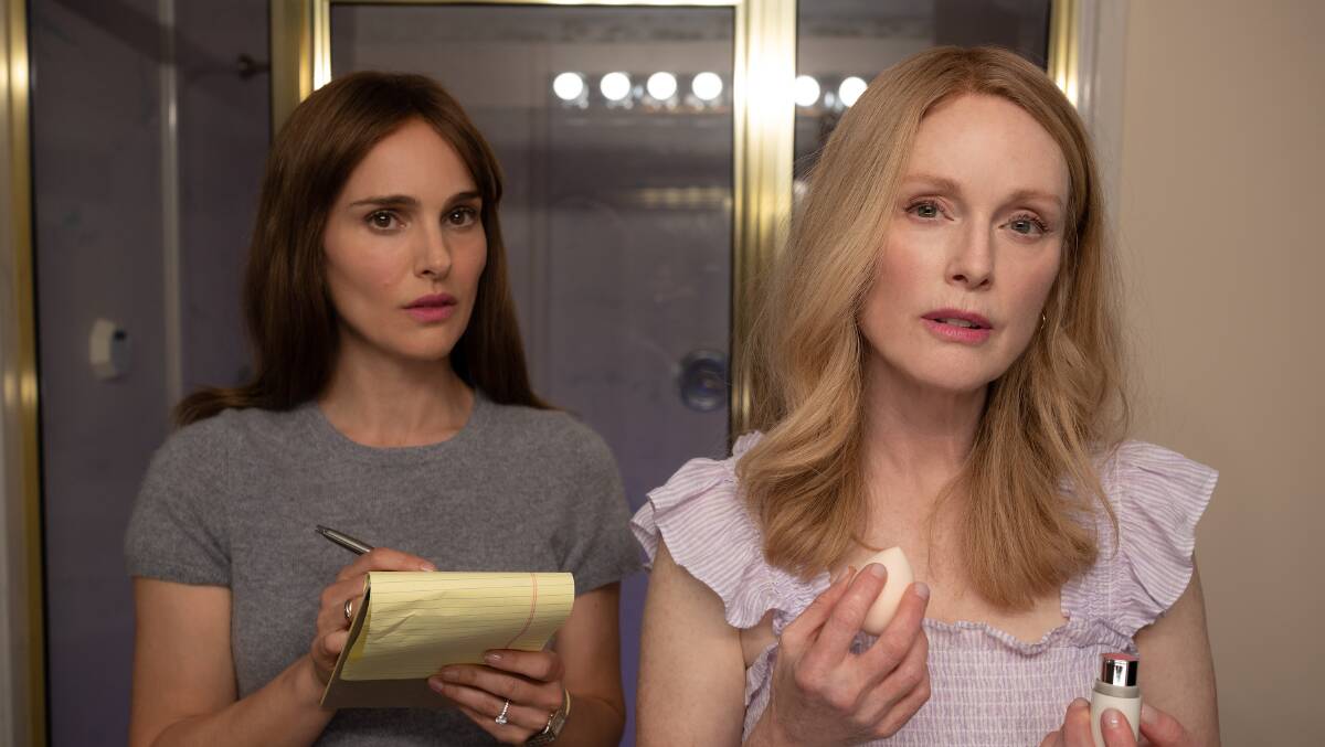 Natalie Portman, left and Julianne Moore in May December. Picture supplied