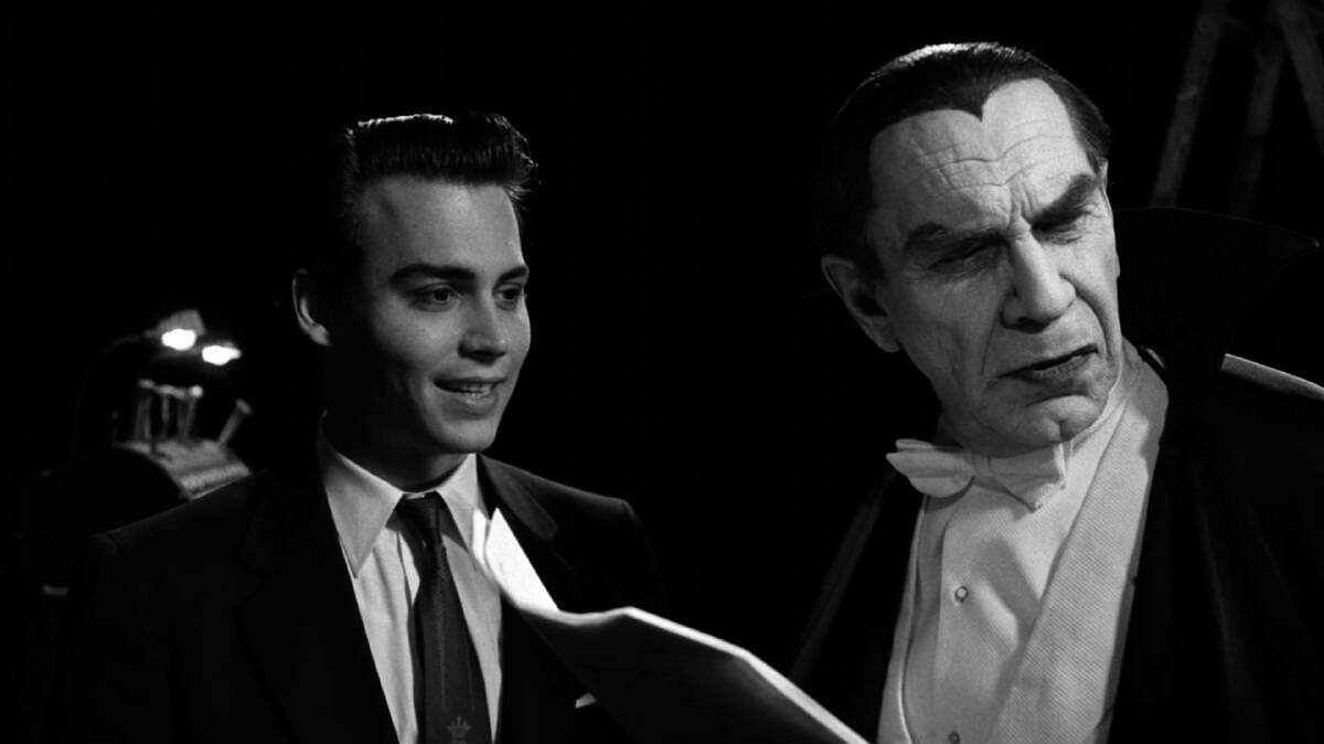 Johnny Depp, left and Martin Landau in Ed Wood. Picture supplied