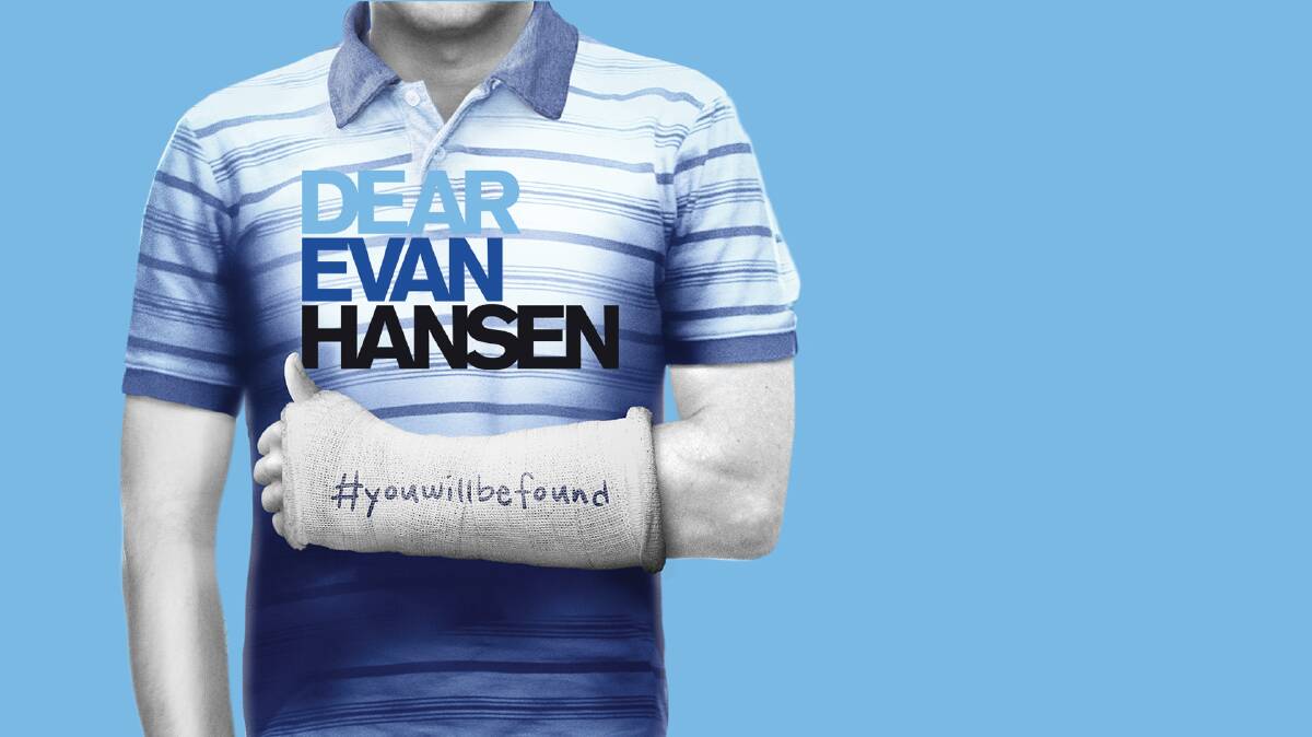 Dear Evan Hansen is coming to Canberra. Picture supplied