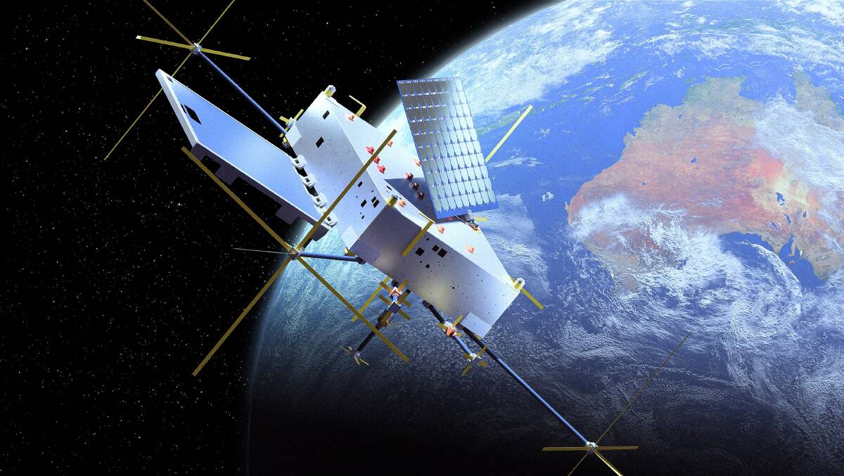 An artist's impression of a Skykraft satellite. Picture supplied