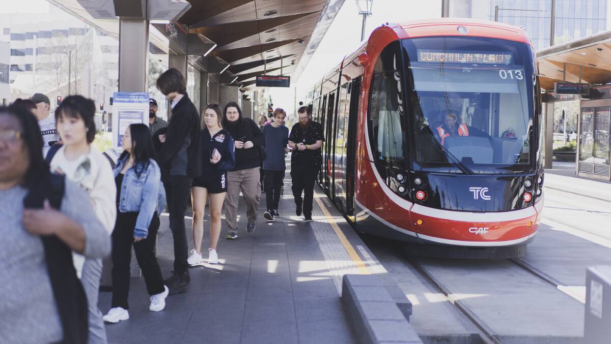 There are better public transport options for Woden than light rail. The Liberals must adopt them. Picture by Dion Georgopoulos