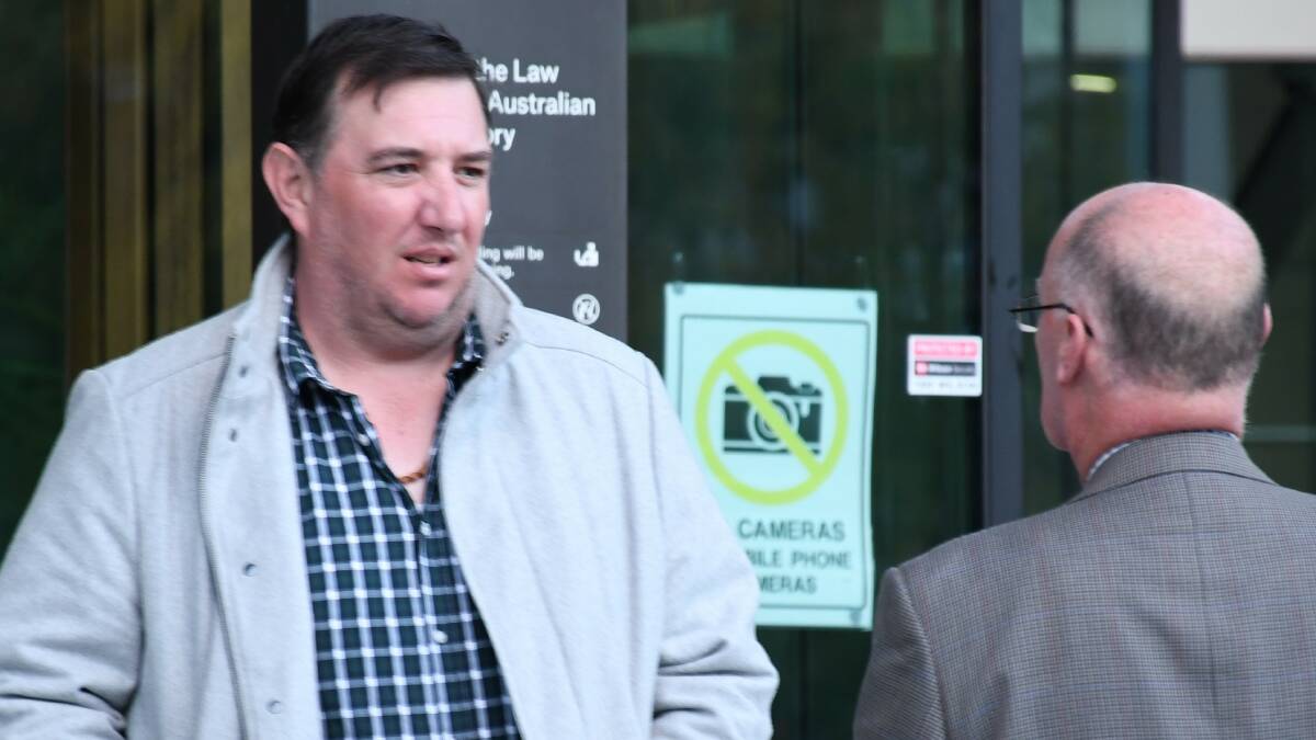 Justin Benn outside court on a previous occasion. Picture by Tim Piccione