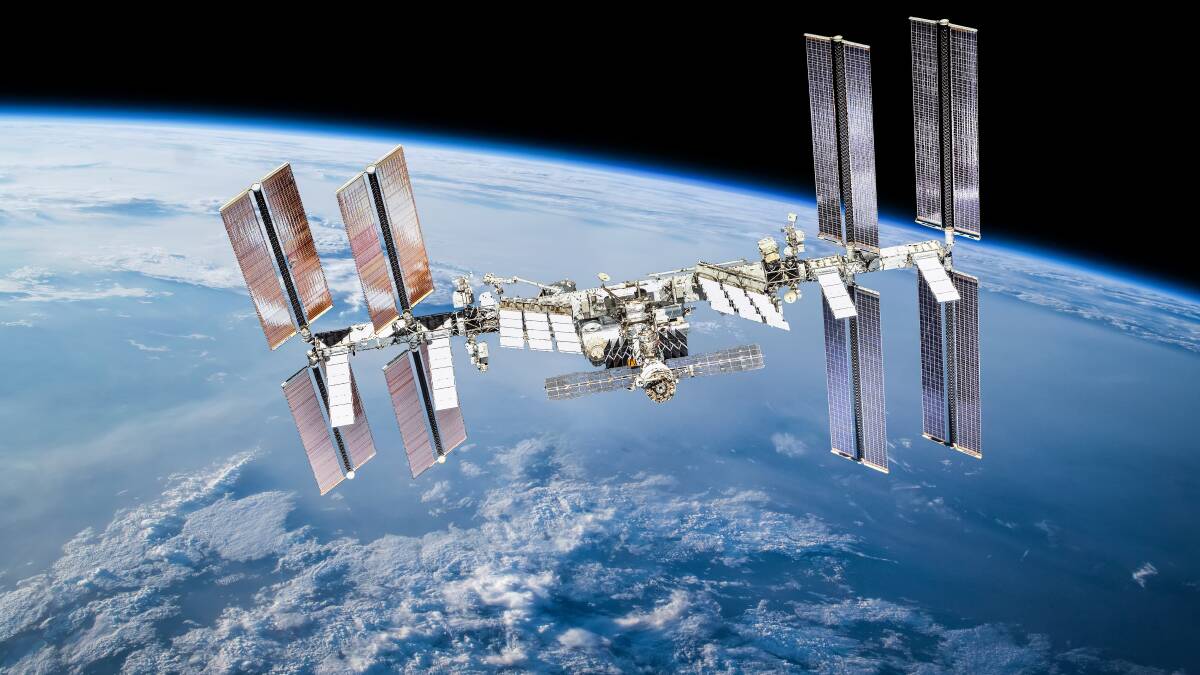 The International Space Station on an orbit of Earth. Picture Shutterstock
