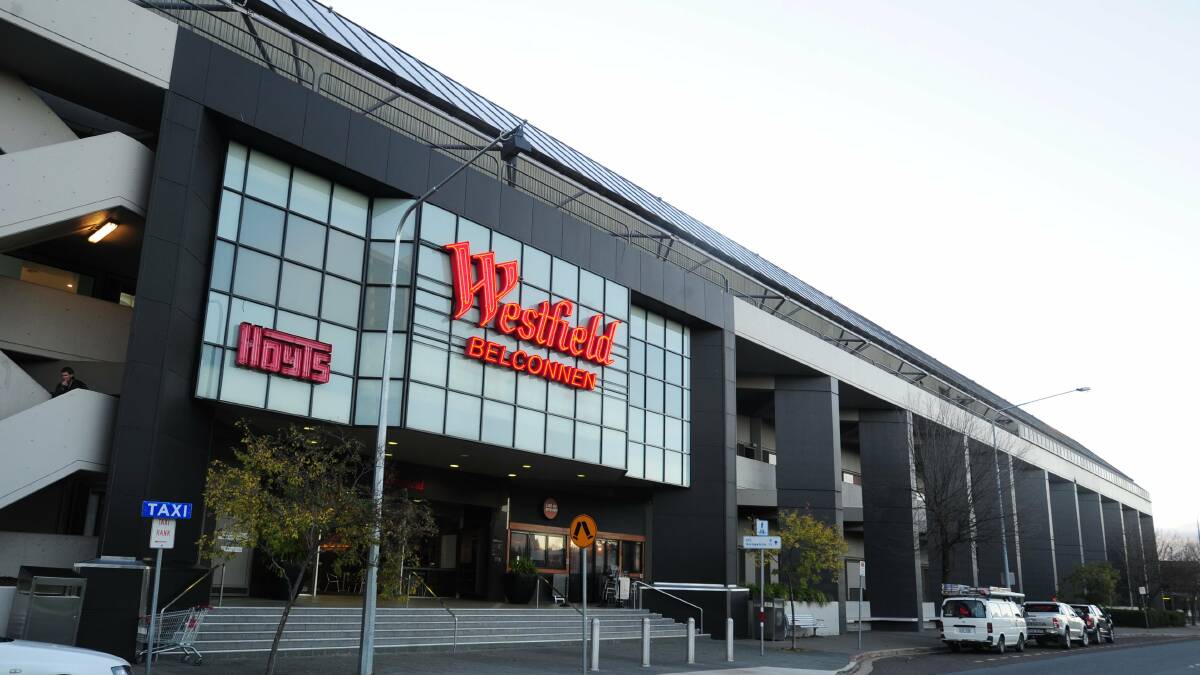 Westfield Belconnen, where Trong Nguyen is said to have carjacked a woman. Picture by Melissa Adams