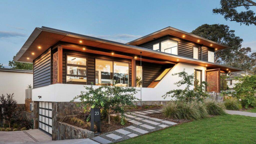 The stylish house at 23 Brennan Street, Hackett, sold for $2.2 million.