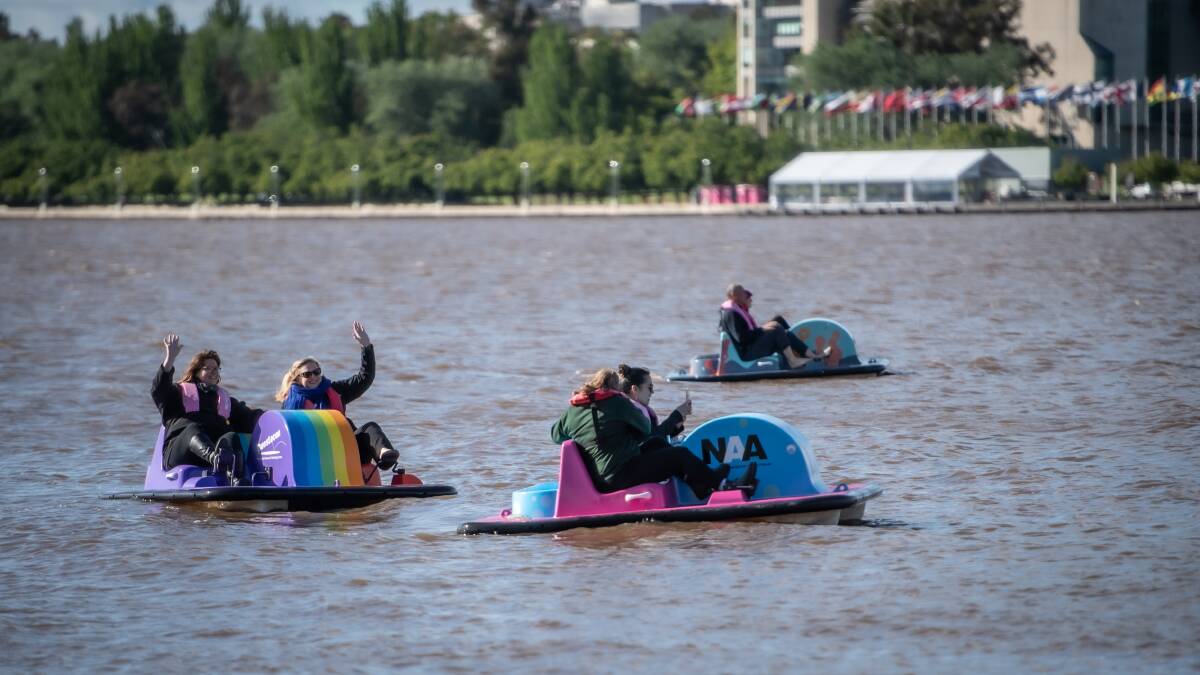Paddle boats will no longer be a feature on Lake Burley Griffin. Picture by Karleen Minney
