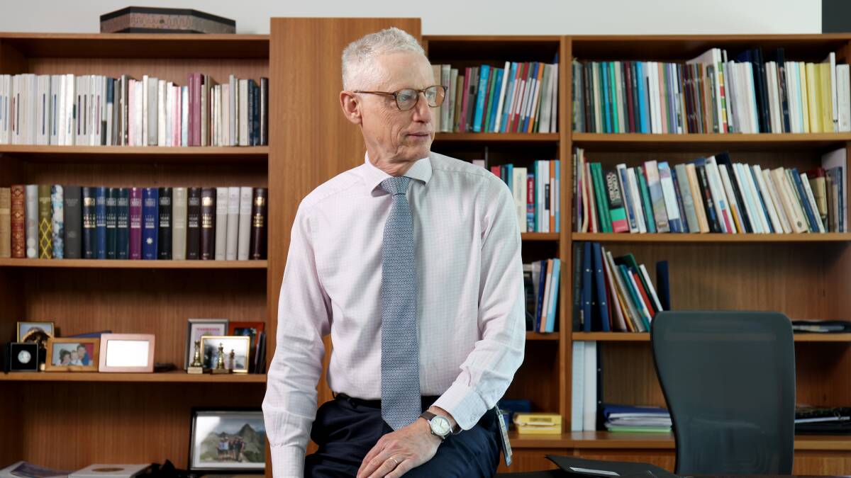 Chief Statistician David Gruen at his ABS office. Picture by James Croucher