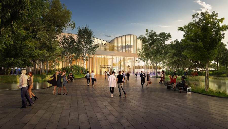 An artist's impression of a new convention centre. Picture supplied 