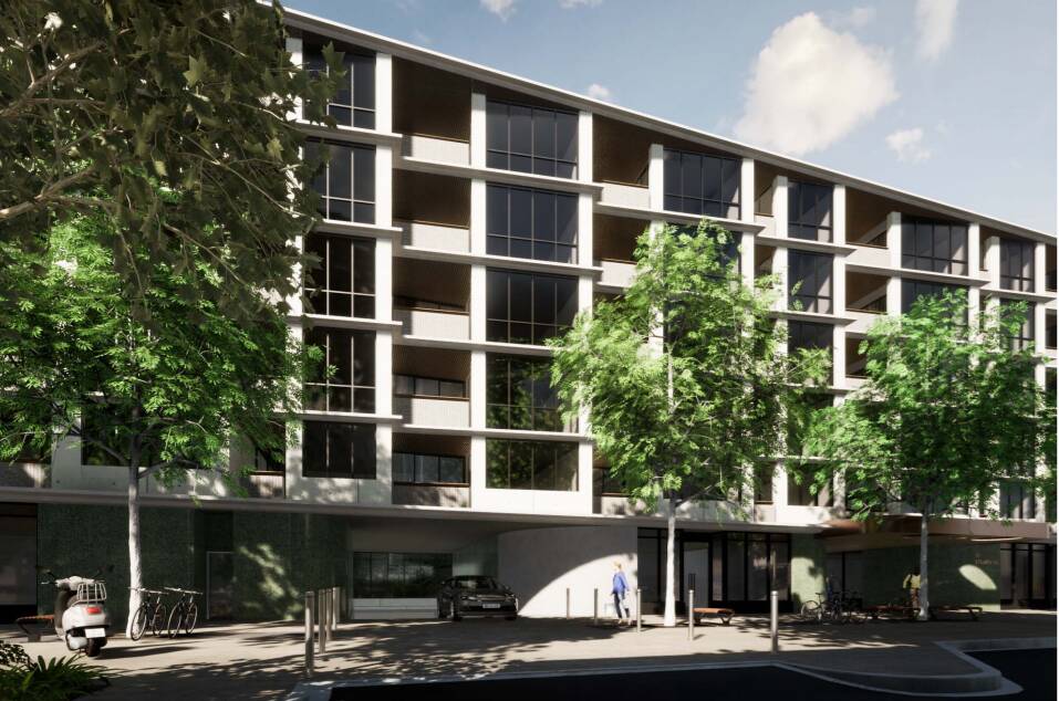 The development would include 163 units across the six-storey structure. Picture: Supplied. 