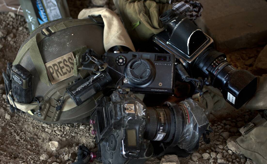 Gary Ramage's press kit from his assignment in in Afghanistan in 2011. Picture by Gary Ramage