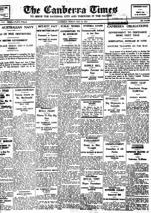 Times Past: May 26, 1933