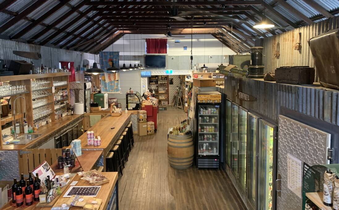 Inside Kinlyside Hall, now home to Hops and Vine, a unique wine and craft beer destination. The projectionist's booth is behind the red curtain at the far back. Picture: Tim the Yowie Man