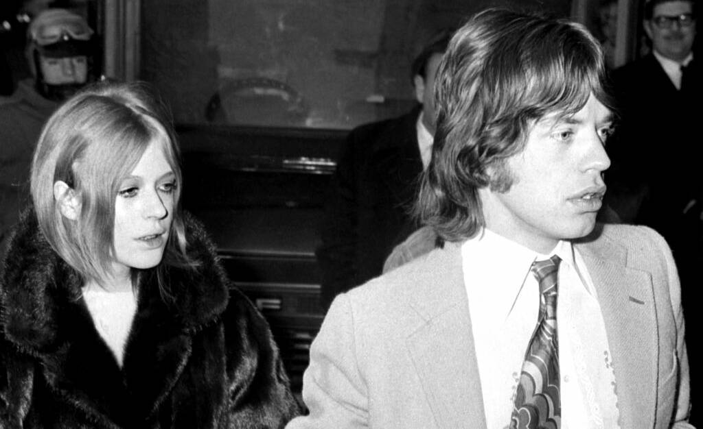 Jagger and Faithfull shortly after the film wrapped. Picture Getty Images