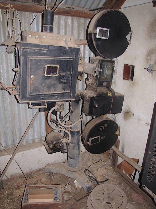 The projector sits just were it was left in 1963 when the last film was screened at Kinlyside Hall, now home to Hops and Vine. Picture: Tim the Yowie Man