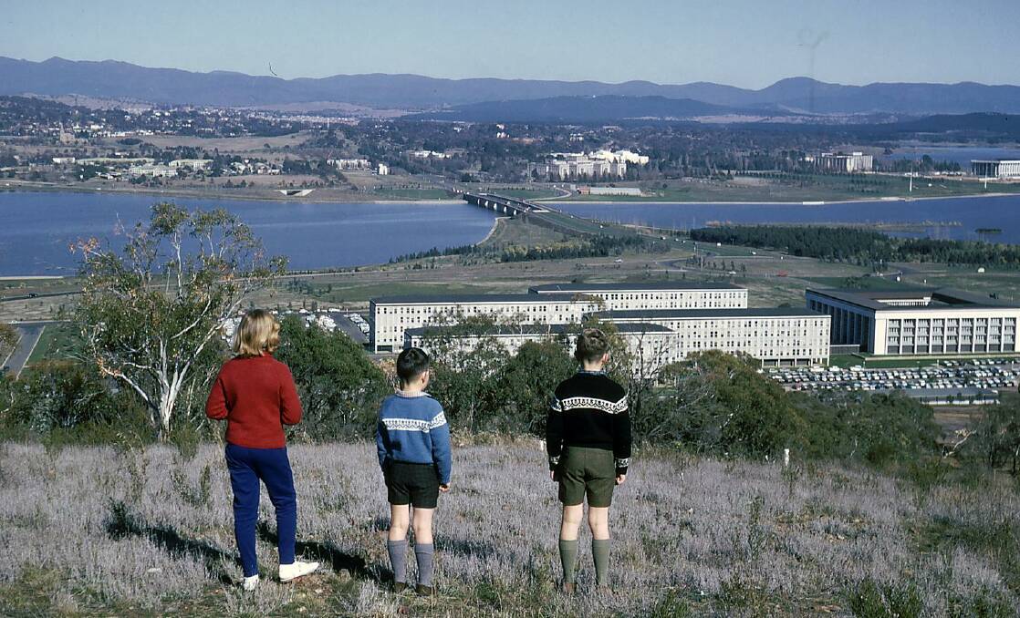 The view west from Mt Pleasant, circa 1968. Picture by Janette Asche