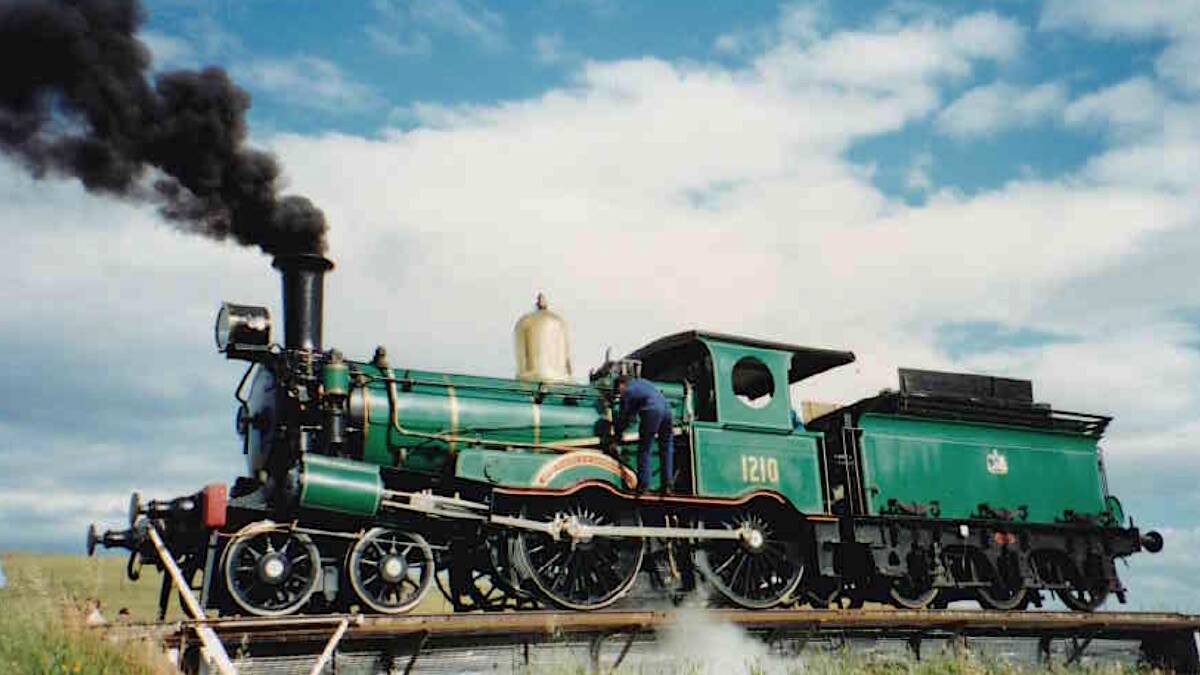 The 1210 on the turntable at Michelago in the early 1990s. Picture: Pamela Fabricius